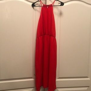 Red everly midi dress